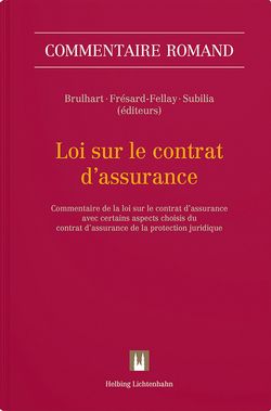 Livres: Commentaire romand – loi sur le contrat d’assurance