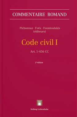 Livre: Commentaire romand Code civil I