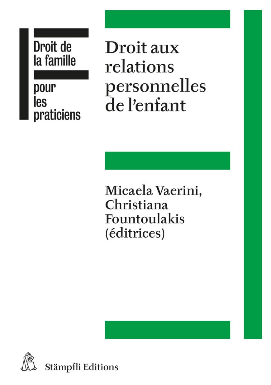 Livre: Droit aux relations personnelles de l’enfant